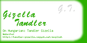 gizella tandler business card